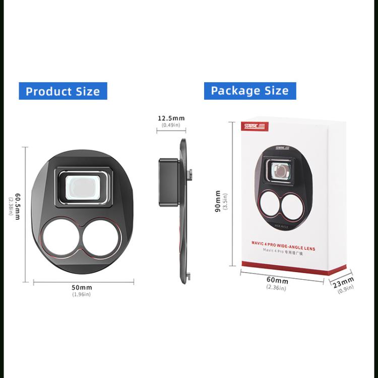 For DJI Mavic 4 Pro STARTRC Drone Wide-Angle Lens Filter, For DJI Mavic 4 Pro