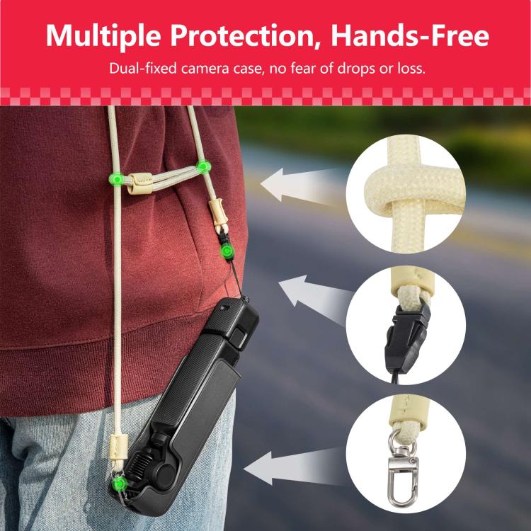 For DJI Pocket 3 STARTRC Adjustable Double-Ended Neck Strap