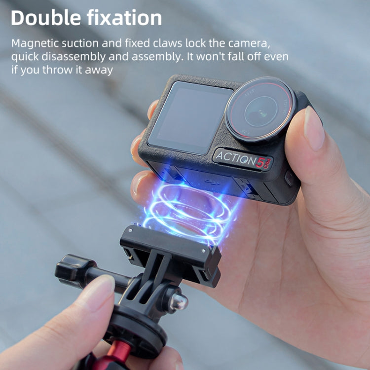 For DJI Osmo Action 5 Pro / 4  / 3 Magnetic Quick Release Base Mount Adapter