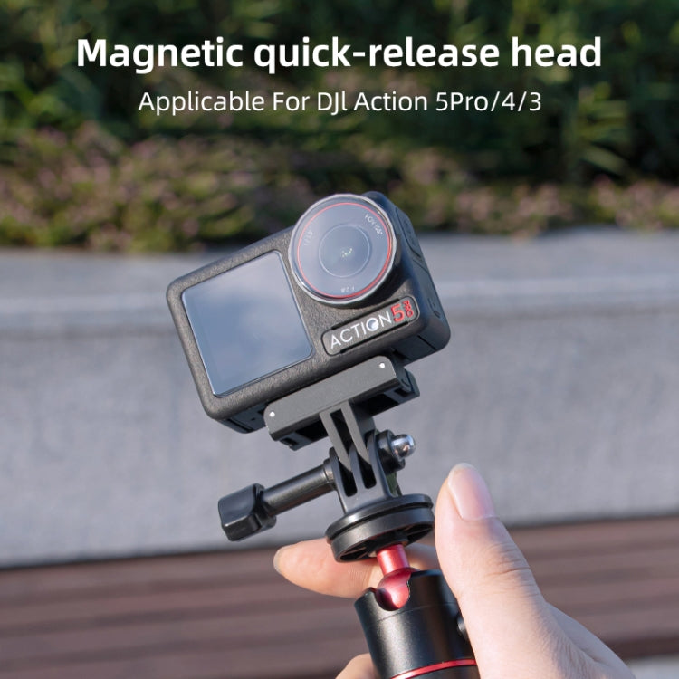 For DJI Osmo Action 5 Pro / 4  / 3 Magnetic Quick Release Base Mount Adapter