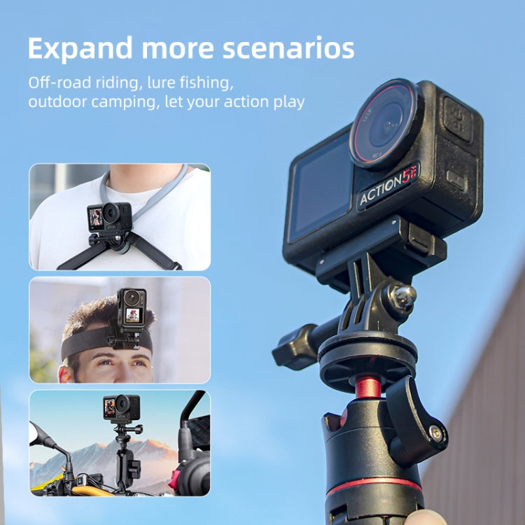 For DJI Osmo Action 5 Pro / 4  / 3 Magnetic Quick Release Base Mount Adapter