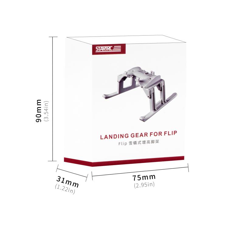 For DJI Flip STARTRC Folding Anti-fall Anti-dirt Heightened Landing Gear Training Rack, For DJI Flip
