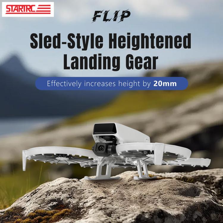 For DJI Flip STARTRC Folding Anti-fall Anti-dirt Heightened Landing Gear Training Rack, For DJI Flip