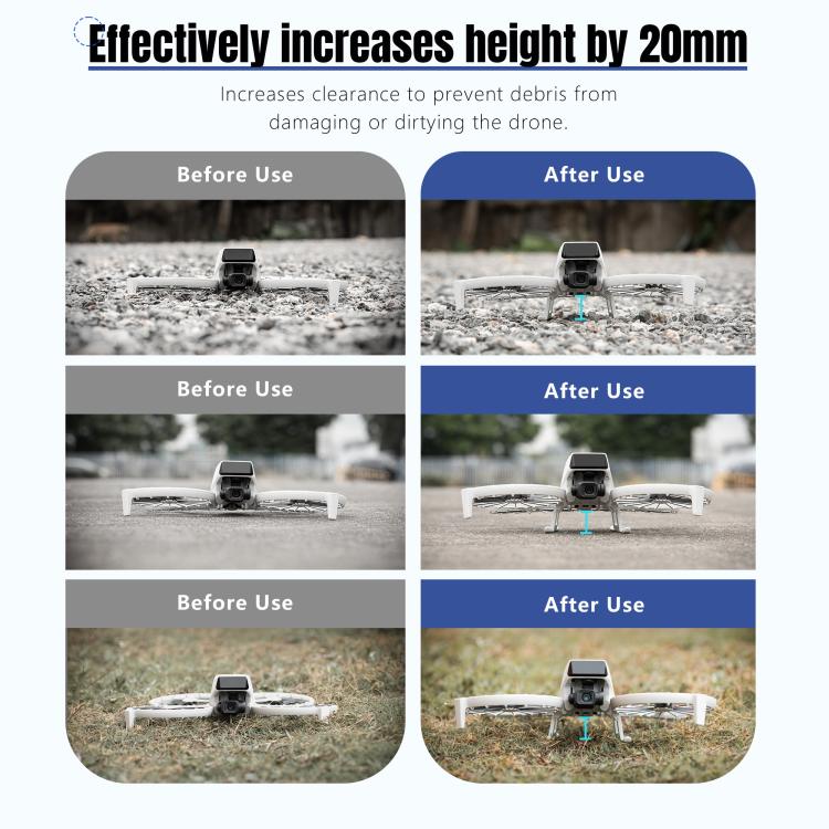 For DJI Flip STARTRC Folding Anti-fall Anti-dirt Heightened Landing Gear Training Rack, For DJI Flip