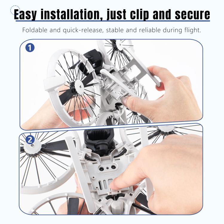 For DJI Flip STARTRC Folding Anti-fall Anti-dirt Heightened Landing Gear Training Rack, For DJI Flip