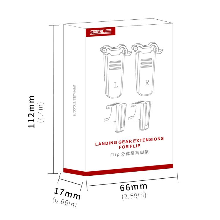 For DJI Flip STARTRC Split Type Drone Landing Gear Height Extensions Rack, For DJI Flip