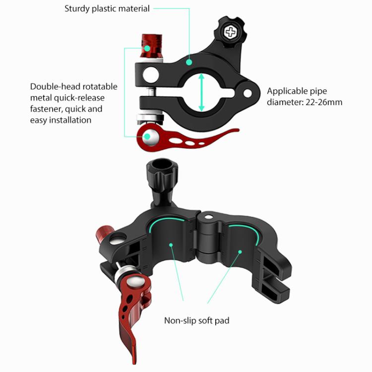 For DJI RC2 Sunnylife Remote Control Shooting Camera Bicycle Clip Mount, For DJI RC2