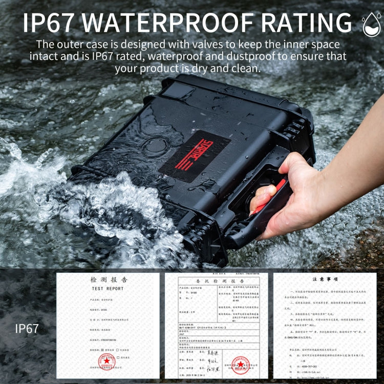 For Insta360 X4 STARTRC Waterproof EVA ABS Dual-layer Suitcase Storage Box, For Insta360 X4