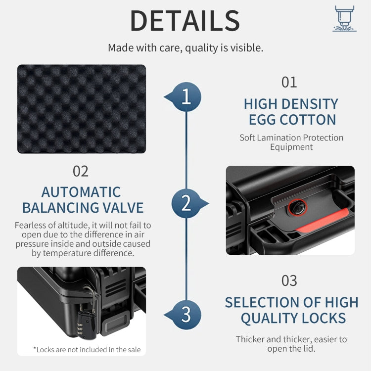 For Insta360 X4 STARTRC Waterproof EVA ABS Dual-layer Suitcase Storage Box, For Insta360 X4