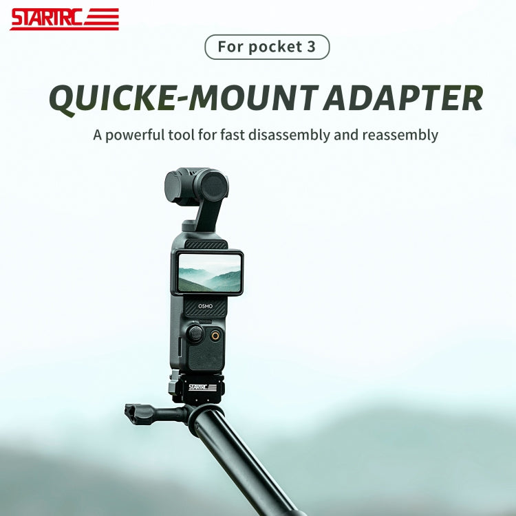 For DJI Pocket 3 STARTRC Quick Mount Adapter Extension Bracket, For DJI Pocket 3