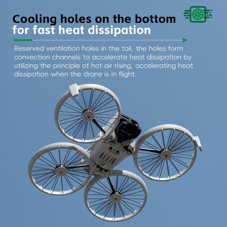 For DJI Flip STARTRC Battery Quick-release Flying Tail Cover, For DJI Flip