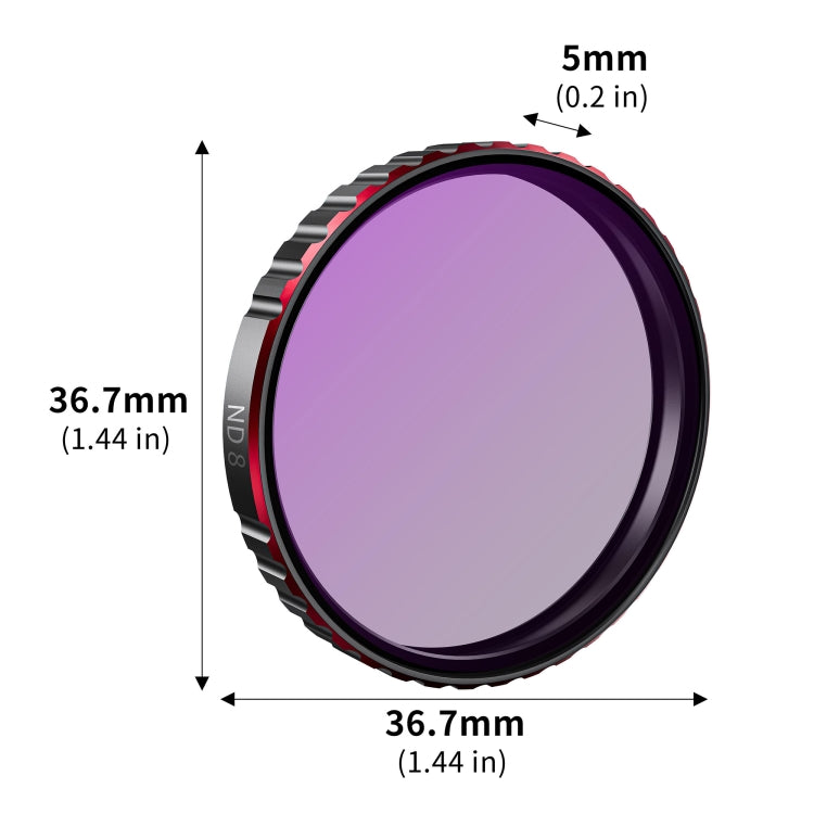 For DJI Osmo Action 5 Pro STARTRC 4 in 1 CPL ND8 ND16 ND32 Camera Lens Filter, For DJI Osmo Action 5 Pro