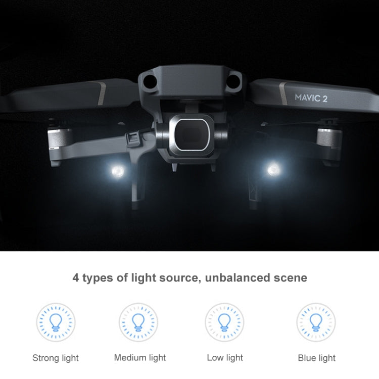 PGYTECH P-HA-030 LED Night Flight Light Shock Absorption Landing High Stand for DJI Mavic 2, P-HA-030 For DJI Mavic 2