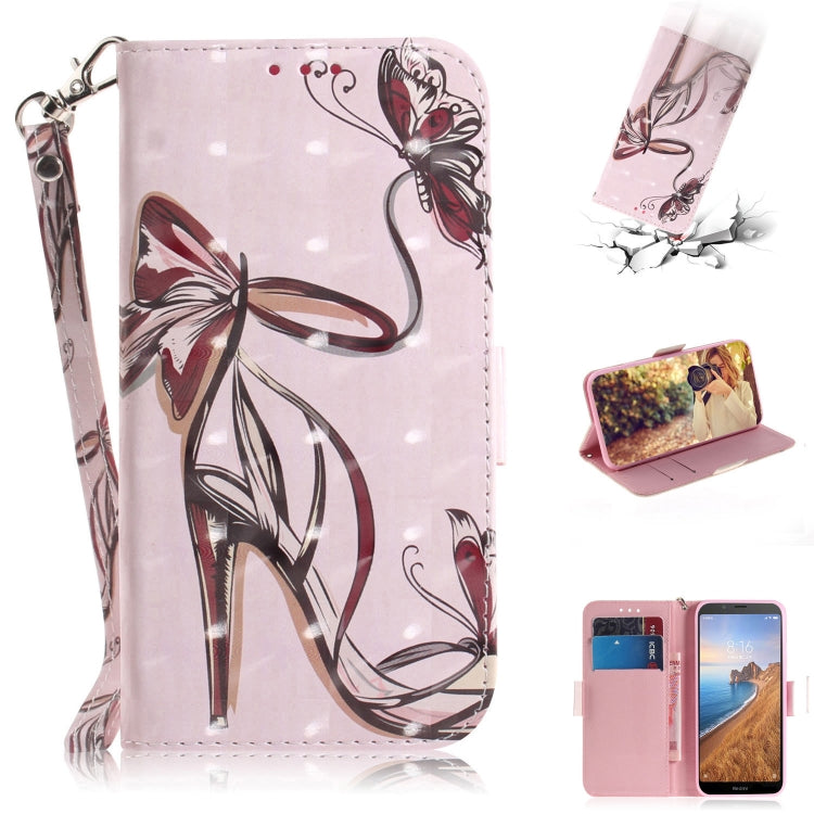 3D Painting Pattern Coloured Drawing Horizontal Flip Leather Case for Xiaomi Redmi Note 7 / Note 7S, with Holder & Card Slots & Wallet
