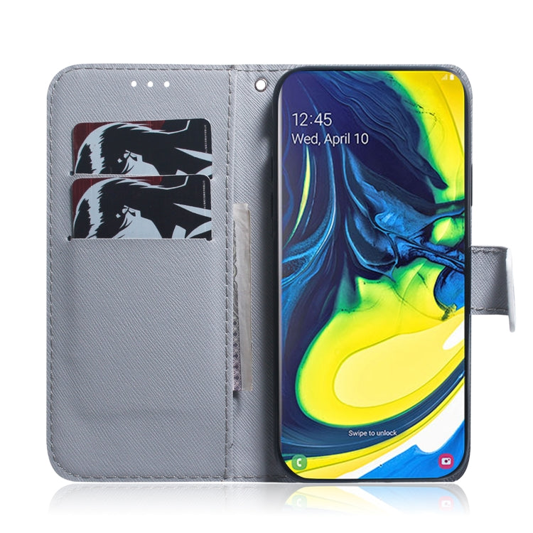 Painting Pattern Coloured Drawing Horizontal Flip Leather Case with Holder & Card Slots & Wallet for, For Galaxy A80 / A90, For Galaxy M40 / A60