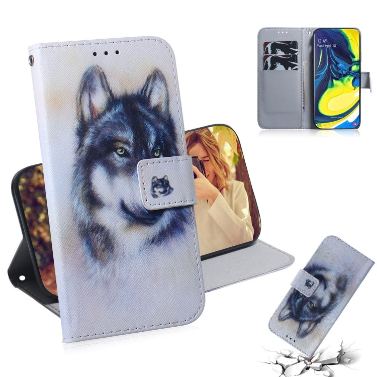 Painting Pattern Coloured Drawing Horizontal Flip Leather Case with Holder & Card Slots & Wallet for, For Galaxy A80 / A90, For Galaxy M40 / A60