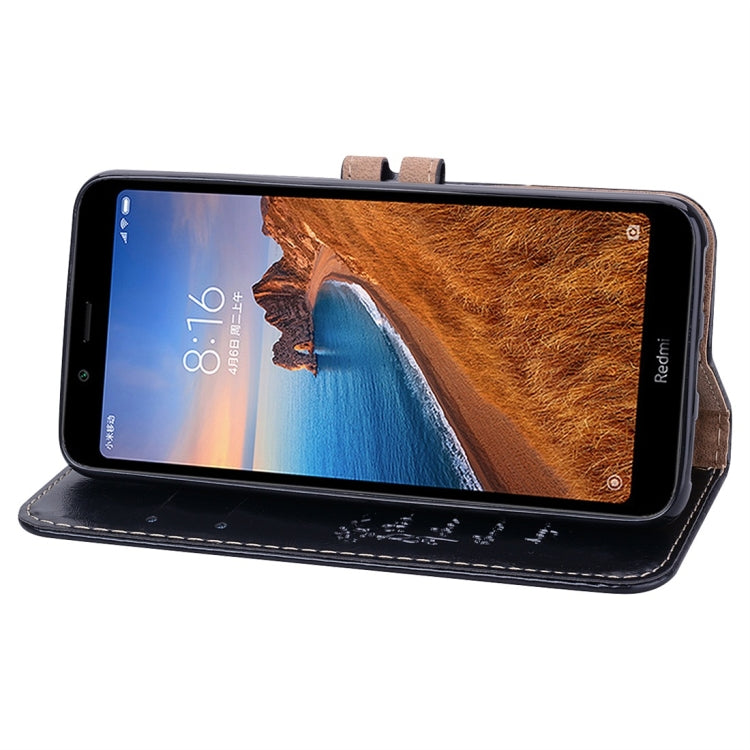 Business Style Oil Wax Texture Horizontal Flip Leather Case for Xiaomi Redmi 7A, with Holder & Card Slots & Wallet