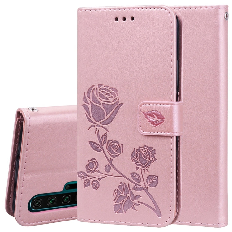 Rose Embossed Horizontal Flip PU Leather Case with Holder & Card Slots & Wallet