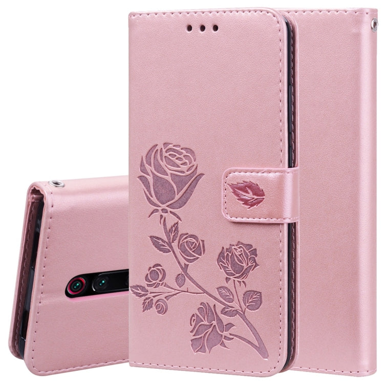 Rose Embossed Horizontal Flip PU Leather Case with Holder & Card Slots & Wallet