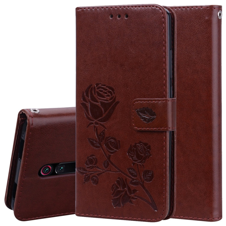Rose Embossed Horizontal Flip PU Leather Case with Holder & Card Slots & Wallet