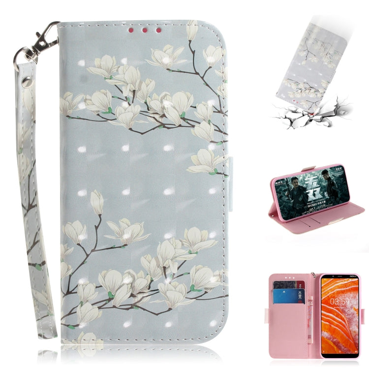 3D Painting Pattern Coloured Drawing Horizontal Flip Leather Case with Holder & Card Slots & Wallet