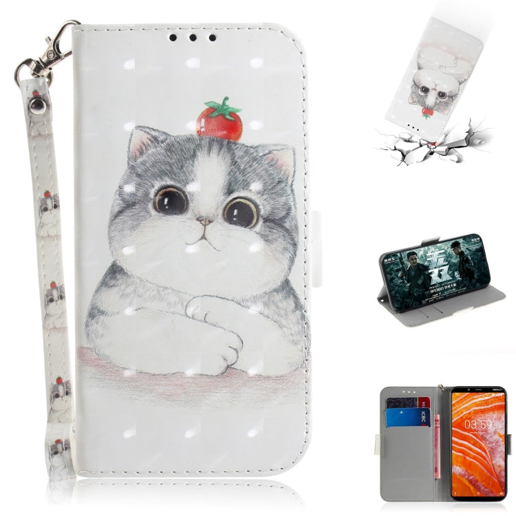 3D Painting Pattern Coloured Drawing Horizontal Flip Leather Case with Holder & Card Slots & Wallet