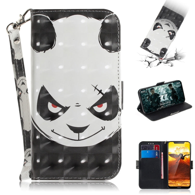 3D Painting Pattern Coloured Drawing Horizontal Flip Leather Case with Holder & Card Slots & Wallet