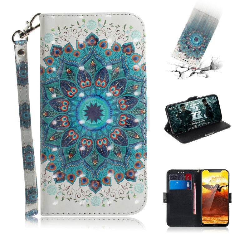 3D Painting Pattern Coloured Drawing Horizontal Flip Leather Case with Holder & Card Slots & Wallet