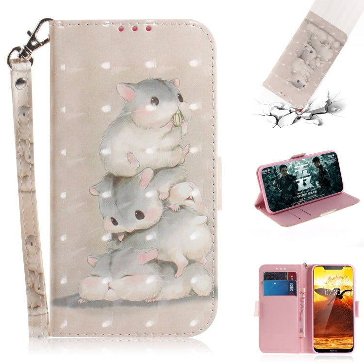 3D Painting Pattern Coloured Drawing Horizontal Flip Leather Case with Holder & Card Slots & Wallet