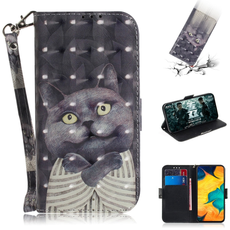 3D Painting Pattern Coloured Drawing Horizontal Flip Leather Case with Holder & Card Slots & Wallet