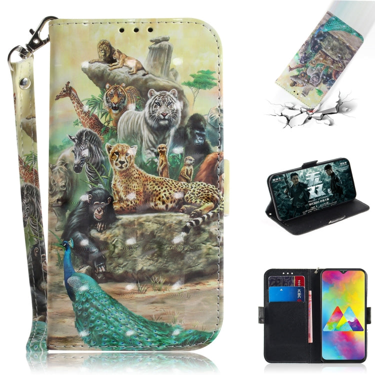 3D Painting Pattern Coloured Drawing Horizontal Flip Leather Case with Holder & Card Slots & Wallet