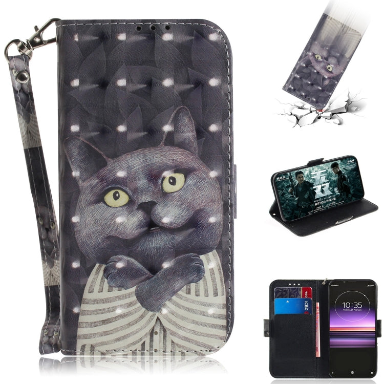 3D Painting Pattern Coloured Drawing Horizontal Flip Leather Case with Holder & Card Slots & Wallet