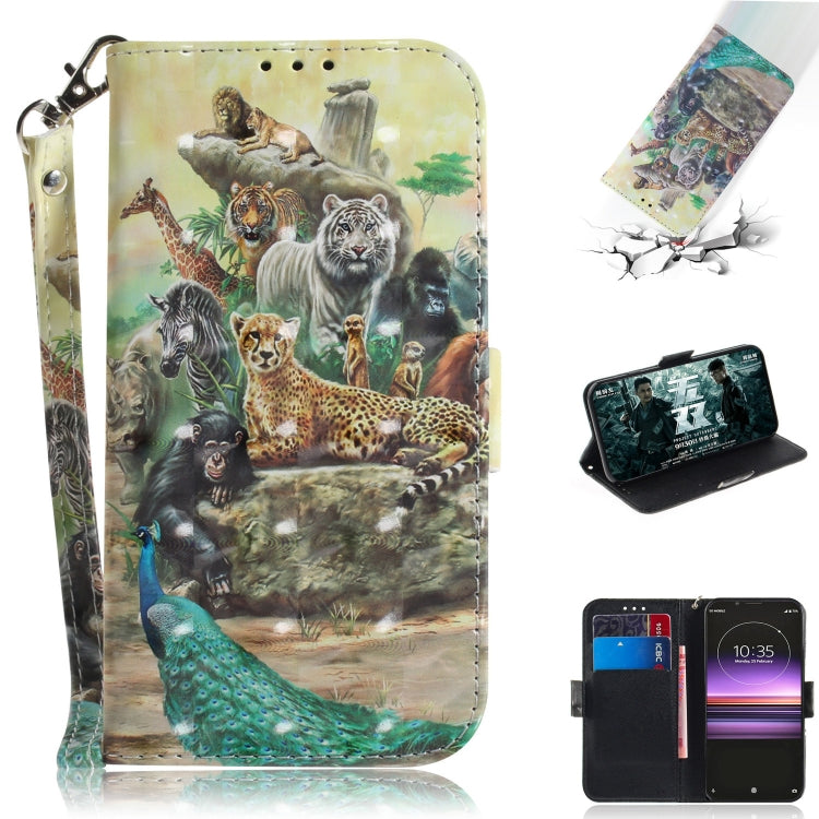 3D Painting Pattern Coloured Drawing Horizontal Flip Leather Case with Holder & Card Slots & Wallet