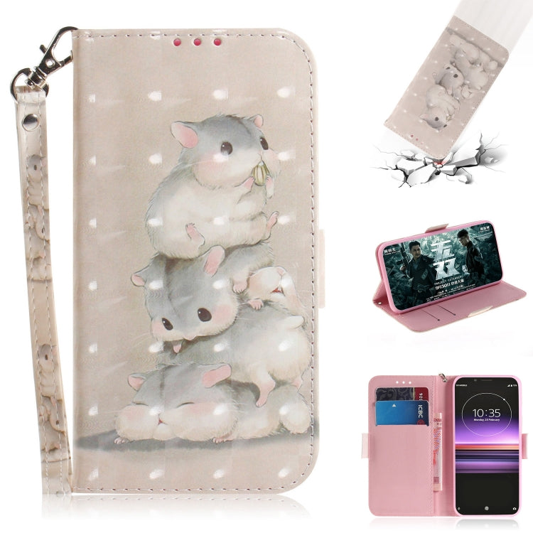 3D Painting Pattern Coloured Drawing Horizontal Flip Leather Case with Holder & Card Slots & Wallet