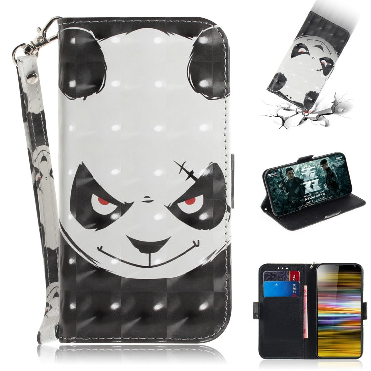 3D Painting Pattern Coloured Drawing Horizontal Flip Leather Case with Holder & Card Slots & Wallet
