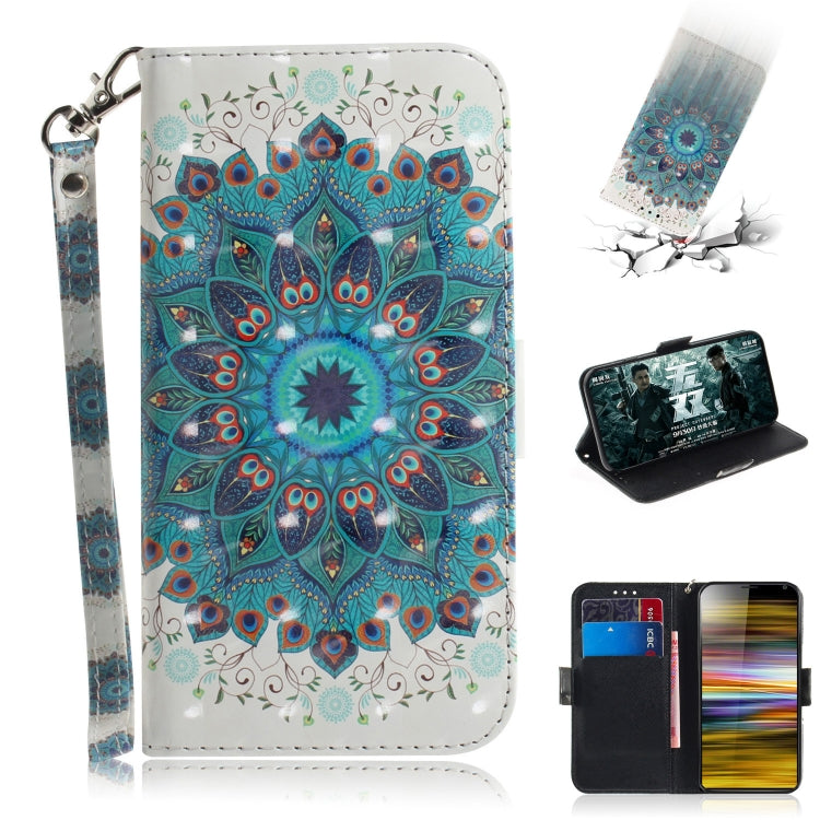 3D Painting Pattern Coloured Drawing Horizontal Flip Leather Case with Holder & Card Slots & Wallet