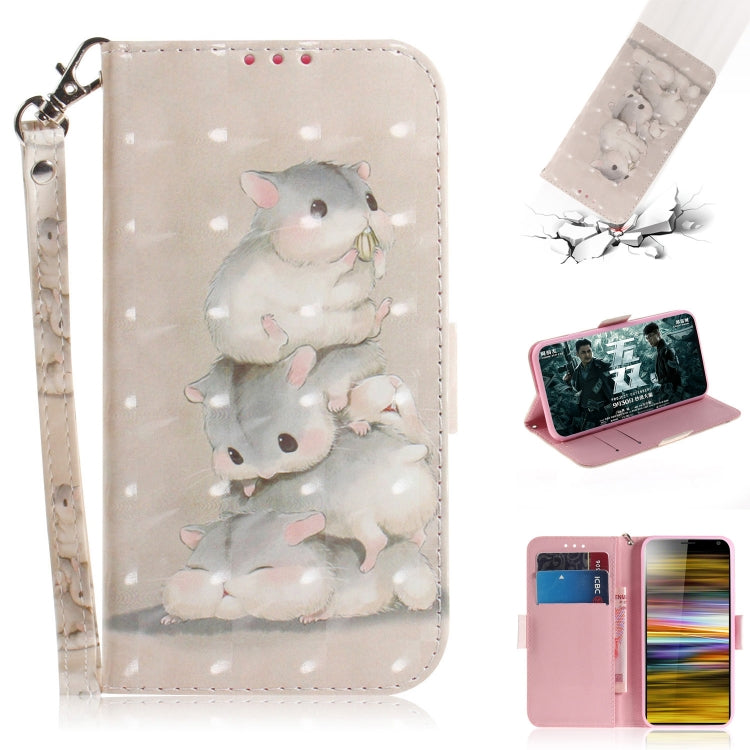 3D Painting Pattern Coloured Drawing Horizontal Flip Leather Case with Holder & Card Slots & Wallet