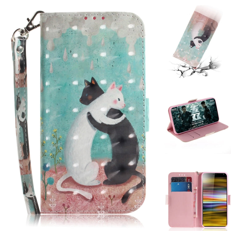 3D Painting Pattern Coloured Drawing Horizontal Flip Leather Case with Holder & Card Slots & Wallet