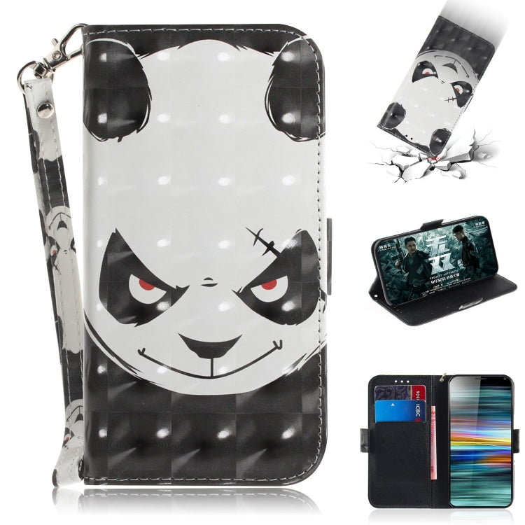 3D Painting Pattern Coloured Drawing Horizontal Flip Leather Case with Holder & Card Slots & Wallet