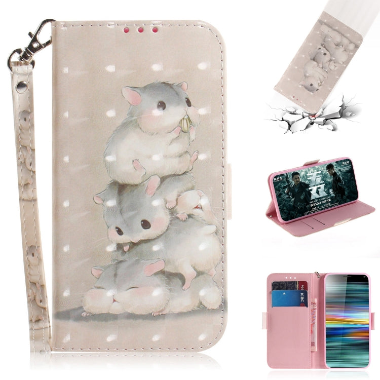 3D Painting Pattern Coloured Drawing Horizontal Flip Leather Case with Holder & Card Slots & Wallet