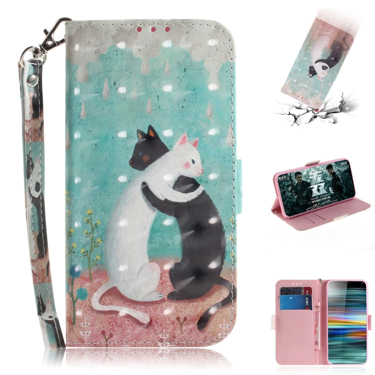 3D Painting Pattern Coloured Drawing Horizontal Flip Leather Case with Holder & Card Slots & Wallet