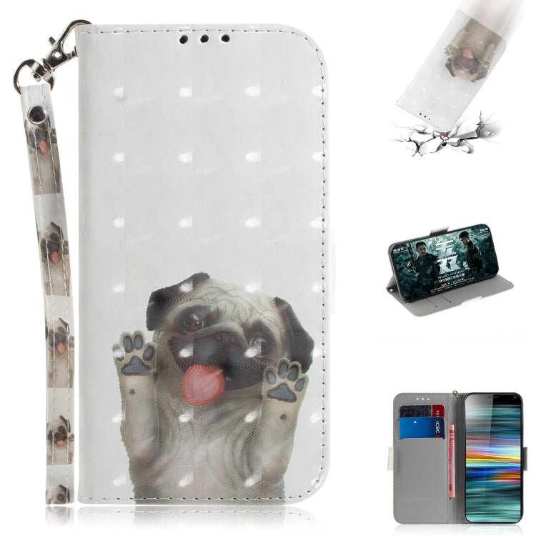 3D Painting Pattern Coloured Drawing Horizontal Flip Leather Case with Holder & Card Slots & Wallet