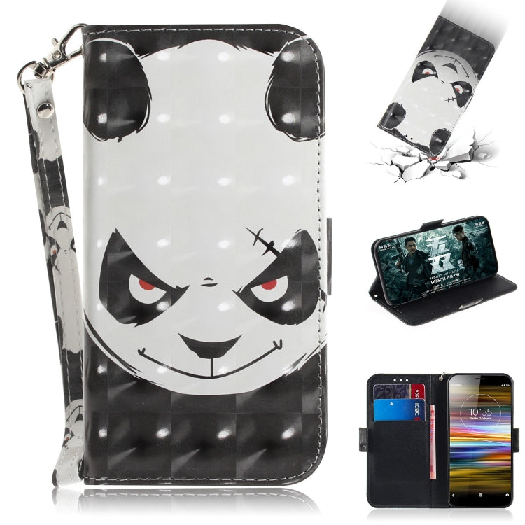 3D Painting Pattern Coloured Drawing Horizontal Flip Leather Case with Holder & Card Slots & Wallet