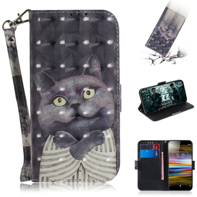 3D Painting Pattern Coloured Drawing Horizontal Flip Leather Case with Holder & Card Slots & Wallet