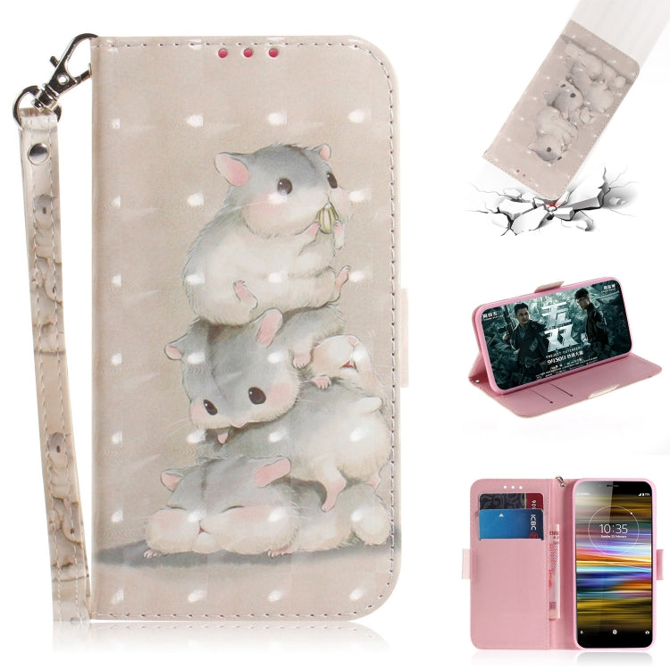 3D Painting Pattern Coloured Drawing Horizontal Flip Leather Case with Holder & Card Slots & Wallet