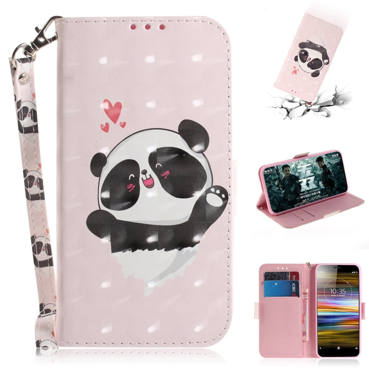 3D Painting Pattern Coloured Drawing Horizontal Flip Leather Case with Holder & Card Slots & Wallet