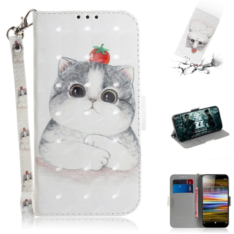 3D Painting Pattern Coloured Drawing Horizontal Flip Leather Case with Holder & Card Slots & Wallet