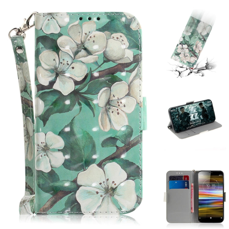 3D Painting Pattern Coloured Drawing Horizontal Flip Leather Case with Holder & Card Slots & Wallet