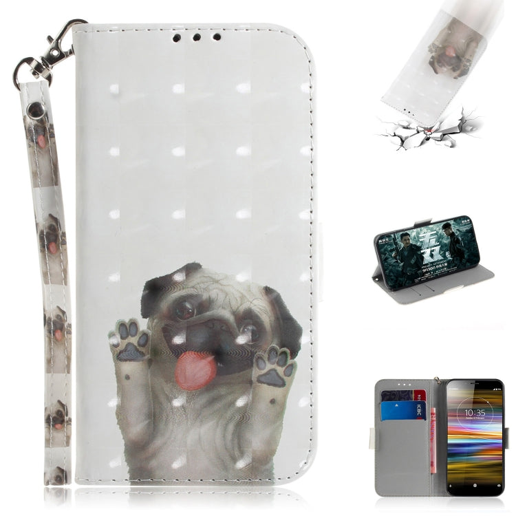 3D Painting Pattern Coloured Drawing Horizontal Flip Leather Case with Holder & Card Slots & Wallet