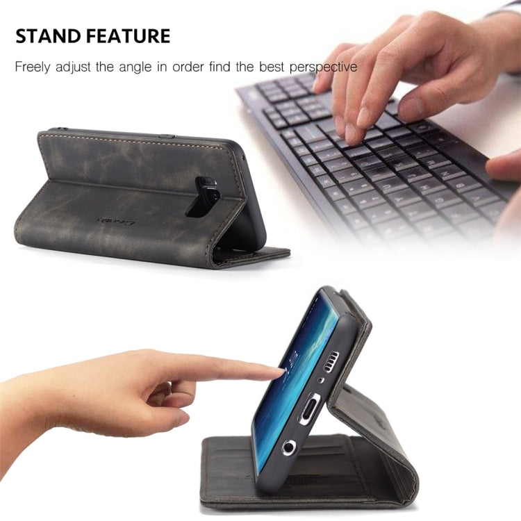 CaseMe-013 Multifunctional Retro Frosted Horizontal Flip Leather Case with Card Slot & Holder & Wallet, for Galaxy S8 Plus, for Galaxy S8, for Galaxy S9, for Galaxy S9 Plus